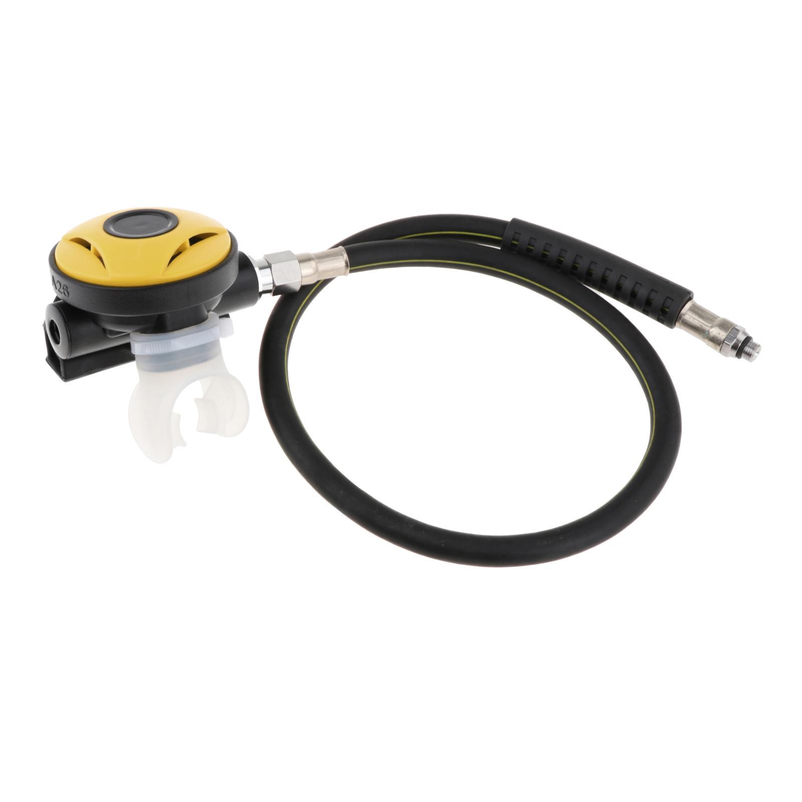 

Scuba Diving Second Stage Regulator Explorer Snorkeling Breath Adjustable Controller Snorkel Controller with Diving Mouth Piece жовтий