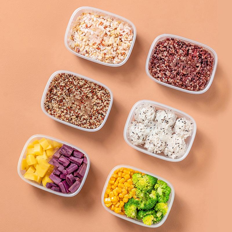 1Pc Food Storage Container Freezer Food Storage Boxes Refrigerator Rice Food Fruit Preservation Keep Fresh Box Microwaveable