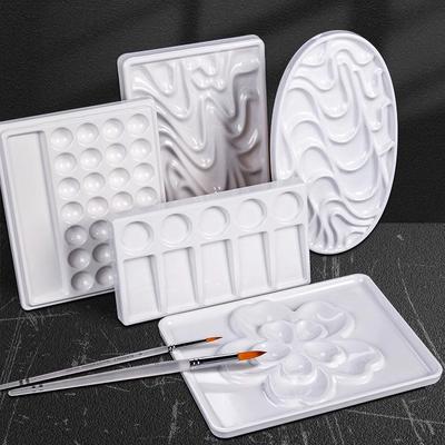 Bview Art 1pcs Palette for Painting, Daily Art Supplies for Art Students, Watercolor Paint Mixing Tray, Paint Palette