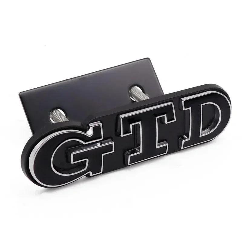 3D Metal Car Front Grill GTD Logo Rear Trunk Sticker Emblem Badge For Volkswagen VW Golf 4 5 6 7 7 MK4 MK5 MK6 MK7 MK8