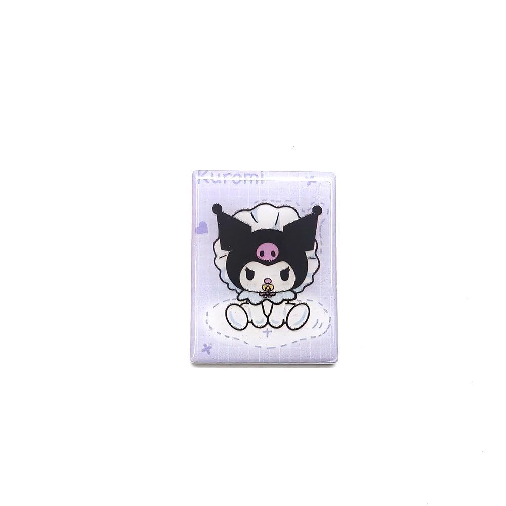 Sanrio Hello Kitty & Cinnamoroll Metal Brooch: Fashionable UV Print Badge for Clothes & Bags.
