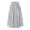 Women's 2025 Autumn/Winter Halter Polka Dot Backless Camisole & High-Waisted A-Line Skirt Set