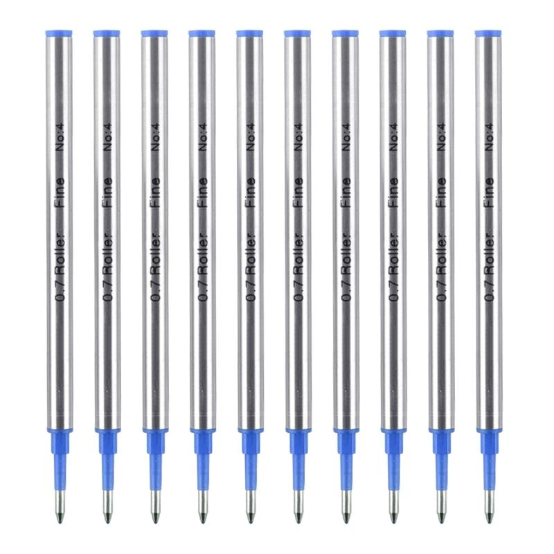 10Pcs Replacement Ballpoint Pen Refills Metal Ballpoint Refill Universal Pen Refills 0.5mm OR 0.7mm For Daily Writing