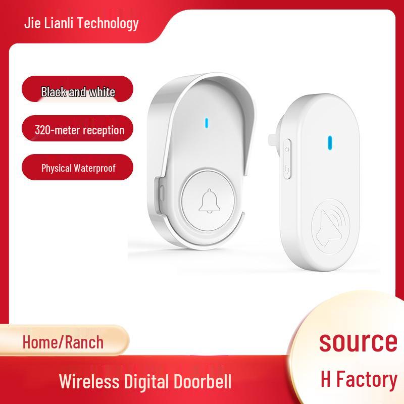 Long-Range Wireless Doorbell with Anti-Interference and Elderly Pager Feature