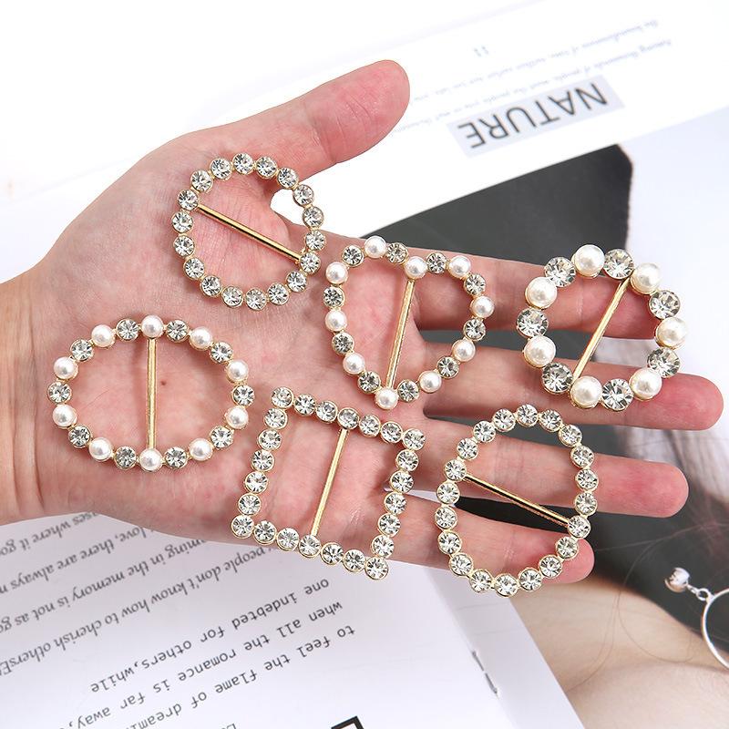 1/3pcs Fashion Silk Scarf and Shirt Knot Buckle - Clothing Accessory