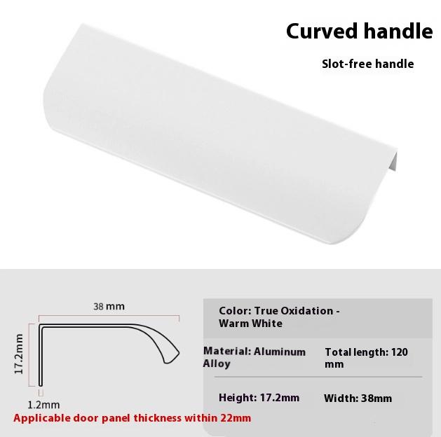 Verborgene Metall-Schubladengriffe, Moderne Schrankbeschläge für Kleiderschrank und Schubladen, 8 cm - 50 cm