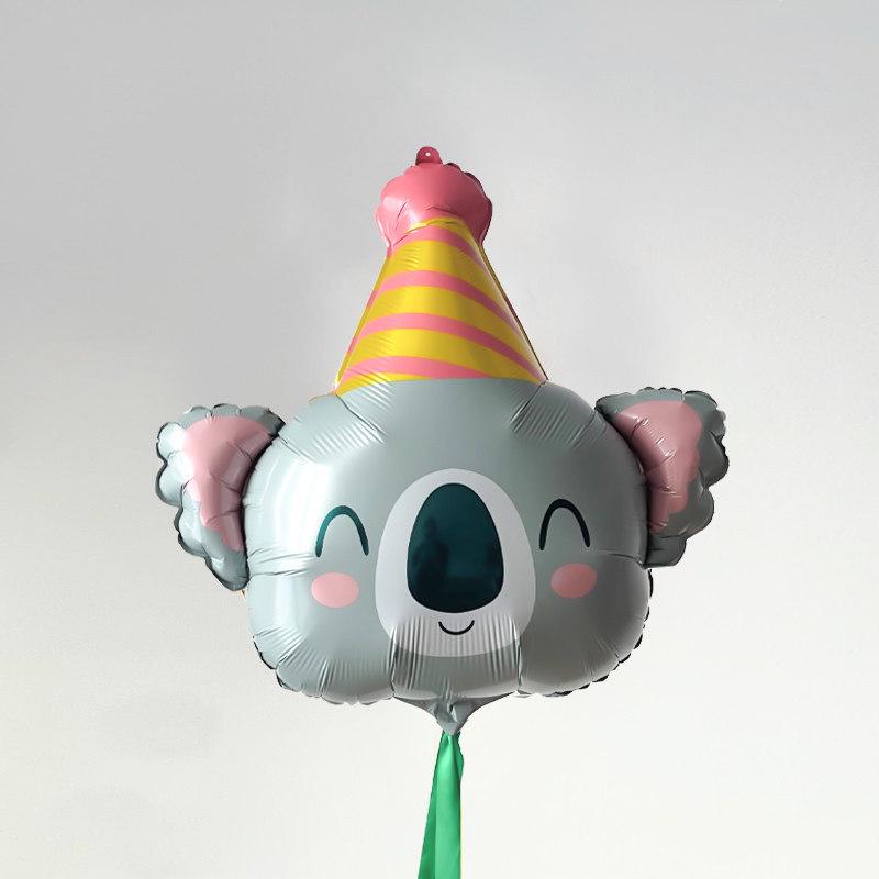 Cute Cartoon Animal Foil Balloons for Baby's First Birthday or Children's Festival Decorations