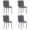 VidaXL Chaises à manger lot de 4 Gris foncé Velours, chaise, chaise de salon, chaise d'accent, chaise de cuisine, siège de 3315310