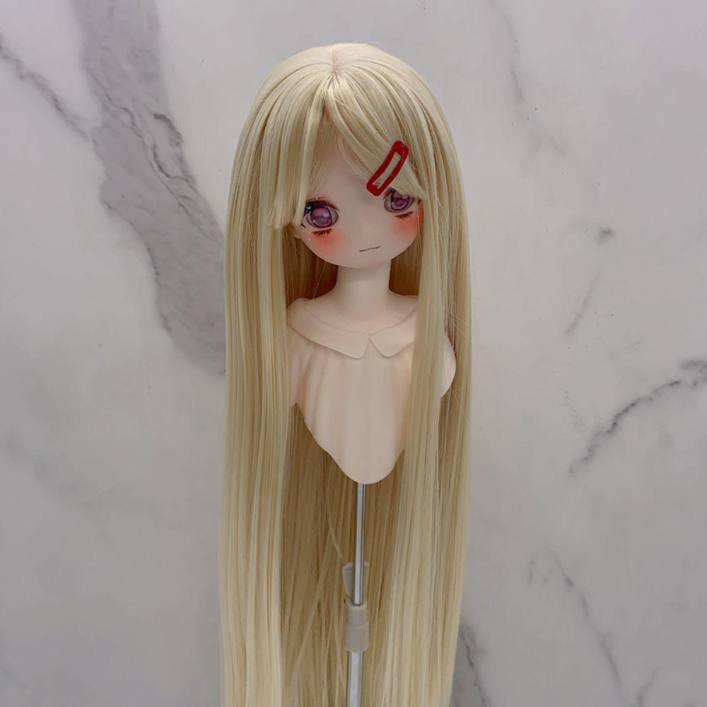 Long Straight BJD Doll Hair 1/3 & 1/4 & 1/6 Doll Hair Wig Colorful Bjd Doll Wig  Girls Toy