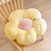 Soft Round Plush Seat Cushion - Fruit & Flower-Themed, Machine Washable, Polyester - Comfortable Full-Body Support for Long Sitting