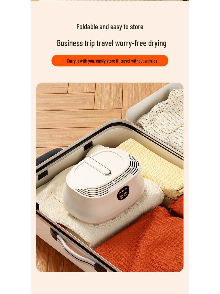 Folding Portable Smart Clothes Dryer for Home, Dormitory, and Travel