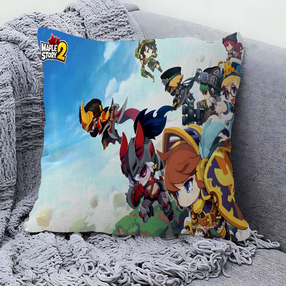 Game Maplestory In Stocked Gamer Pillow Cover for Bedroom Room and Living Room Sofa Decorative Cushion Cover