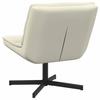 Swivel Chair Cream 63 x 75 x 76 cm PU