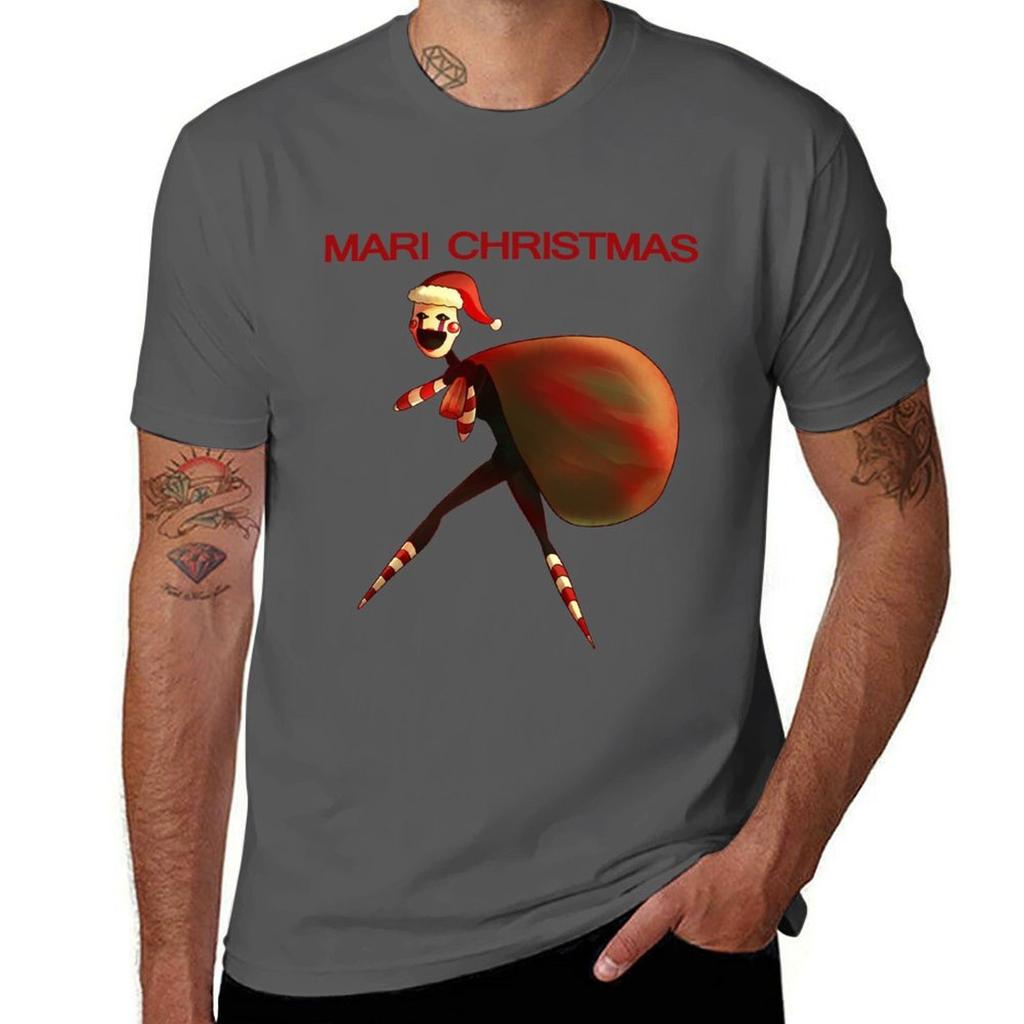 Mari Christmas TShirt Retro Style Print Casual Top