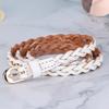 Fine Belt Women'S Leather Simple Decorative Small Belt Dress Sweater Belt First Layer Cowhide Weaving