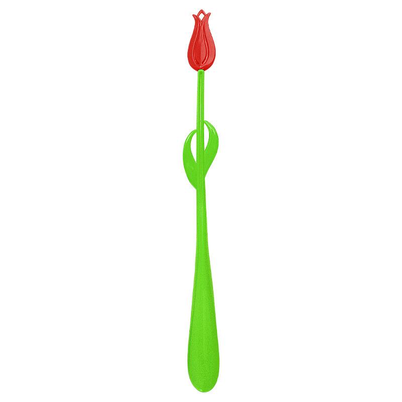 Add Long-handled Tulip Shoehorn for The Elderly, Pregnant Women, No Squatting, No Bending, Assisted Wearing Shoes, Household Lazy Shoehorn