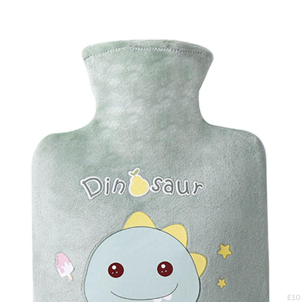 Cartoon Plush Water Bottle Bag, Leakproof Compress Filling Thickened Gift PVC Soft Bed