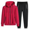 Plus Size Tracksuits Men Sportswear Sets Spring Autumn Clothing Hooded Pants Suit Male 2 Pieces Sweatshirt + Sweatpants 6XL