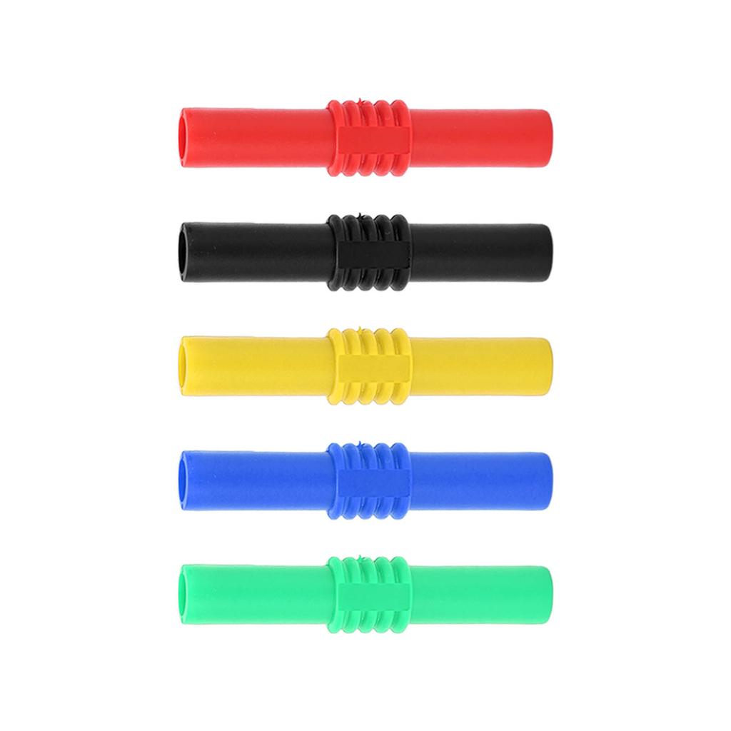 Insulated Banana Coupler Prevent Oxidation PVC Sheath Female To Female Banana Plug Socket for Electronics