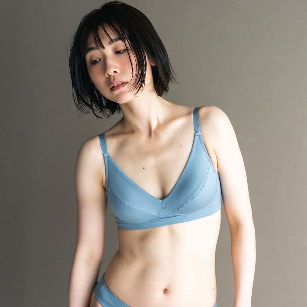 Sheepeace Soft Tencel Recycled Jay Size M Bra, Wireless, SUSTAINADAYS, Women's, Lyocell, Fiber, Blue,