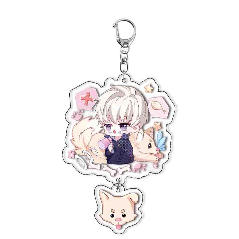 Cartoon Jujutsu Kaisen Acrylic Keychain Pendant Anime Peripheral Itadori Yuji Fushiguro Megumi Kugisaki Nobara Satoru Gojo Pendant Keyring