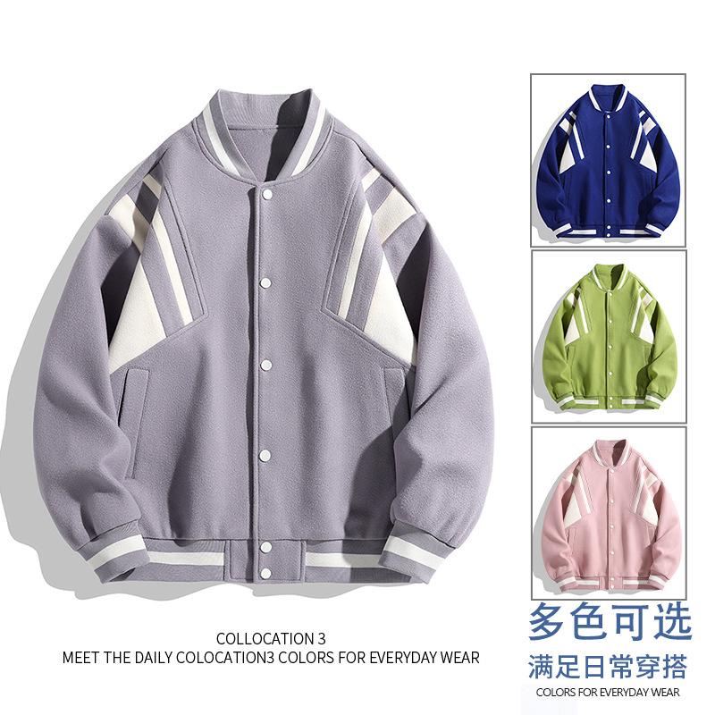 Men's Spring and Autumn New Baseball Uniforms for Men and Women Are Handsome Casual and Versatile Youth Trendy Sports Jackets