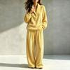Women's Fall Winter Two-Piece Set Thick Warm Loose Fit Casual Loungewear