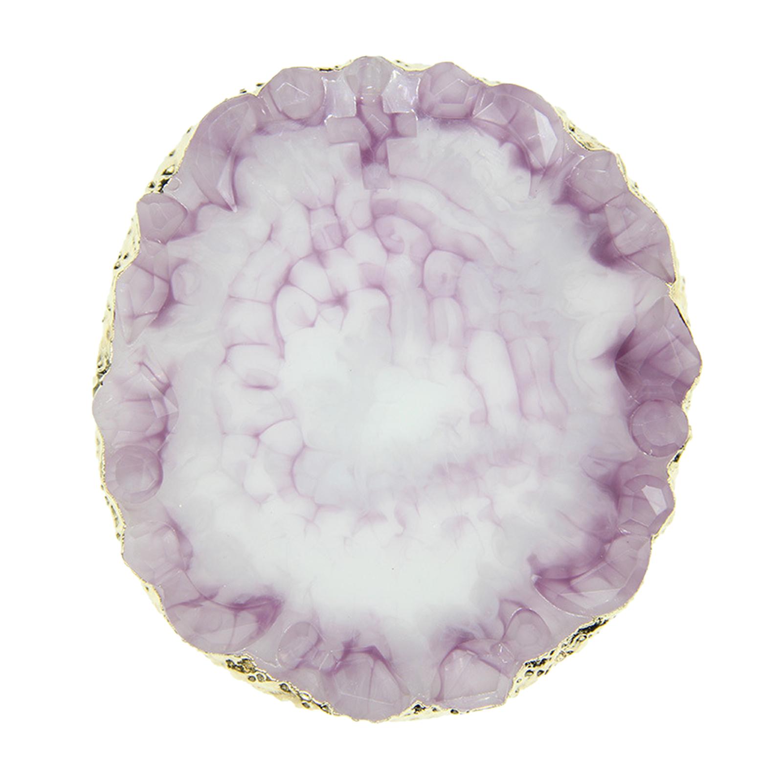 

[Цепляясь] Золотая мода, повседневная палитра цветов из смолы для ногтей, смешанная краска для рисования, маникюрная витрина, полка фиолетовый