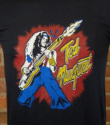 Ted Nugent Koncert Krátký rukáv Černé Tričko s krátkým rukávem 1C67 Unisex Tričko
