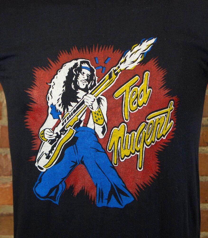 Ted Nugent Concert Short Sleeve Black Short Sleeve T-shirt 1C67 Unisex T-Shirt L