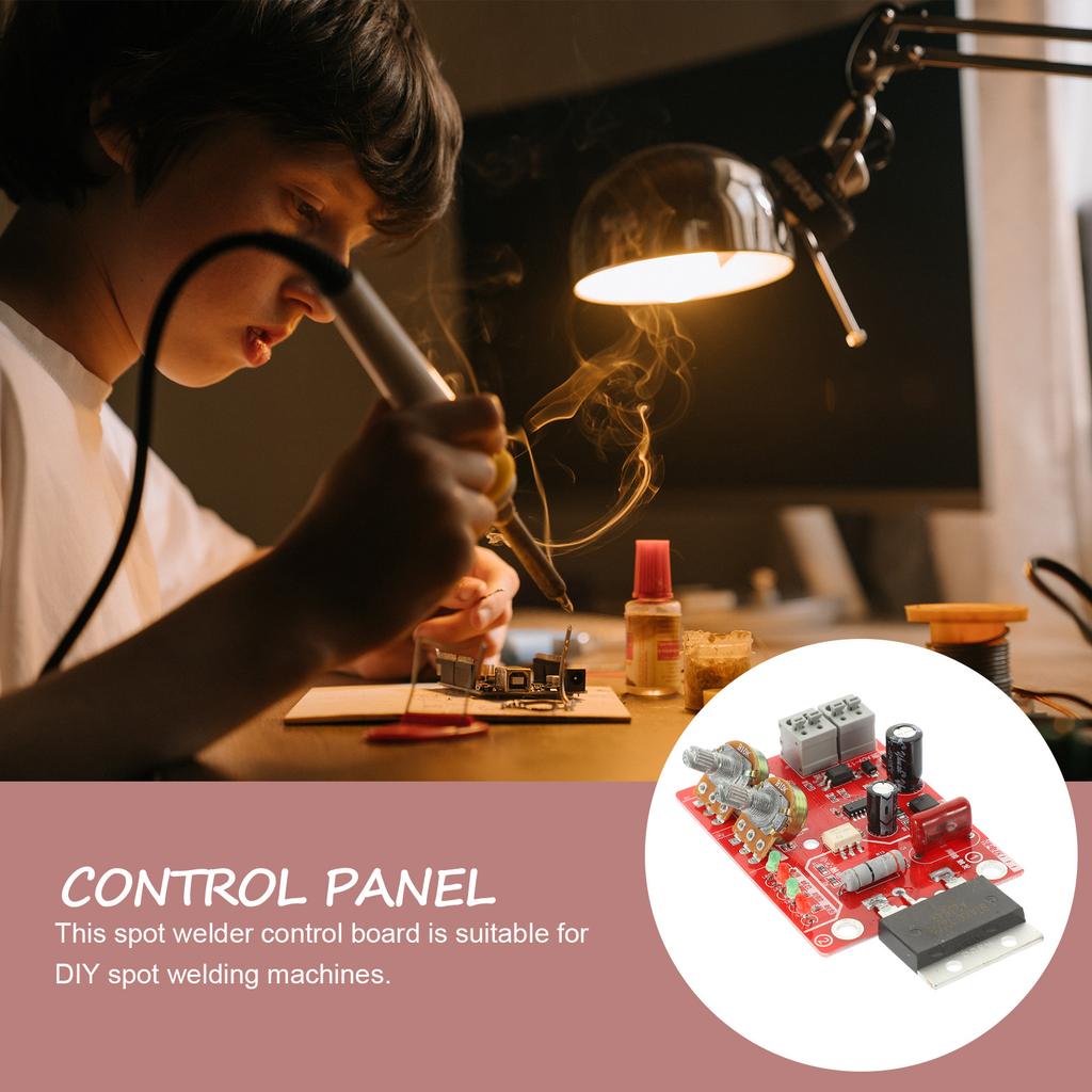 Spot Welder Control Board 100A Digital Time Current Adjustment High Stability DIY Spot Welding Controller Panel