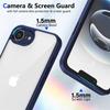For iPhone 16E SE4 2025 Case Plating Silicone Bumper Shockproof Clear Back Cover Hard Phone Case for Apple iPhone 16E Iphone16E
