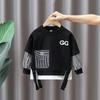 Boys' Trendy Spring/Autumn 2025 Fashionable Sweatshirt Set