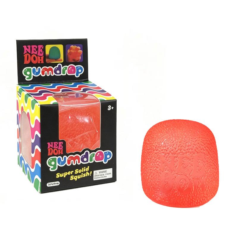 Needoh Gumdrop Candy Shaped Squeeze Toy Certified Safe Multicolored Full Slow Rebound Squish  Adhd Focus Toy Leisure Gift