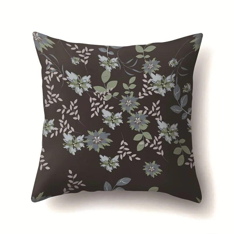 Leaf Flower Pillowcase Office Cushion Cover Living Room   Riding Waist
