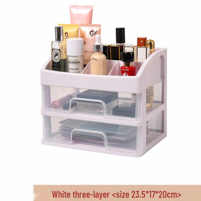 Hui Si Minimalist Nail Art Tool & Cosmetics Organizer - Desktop Drawer Storage Box