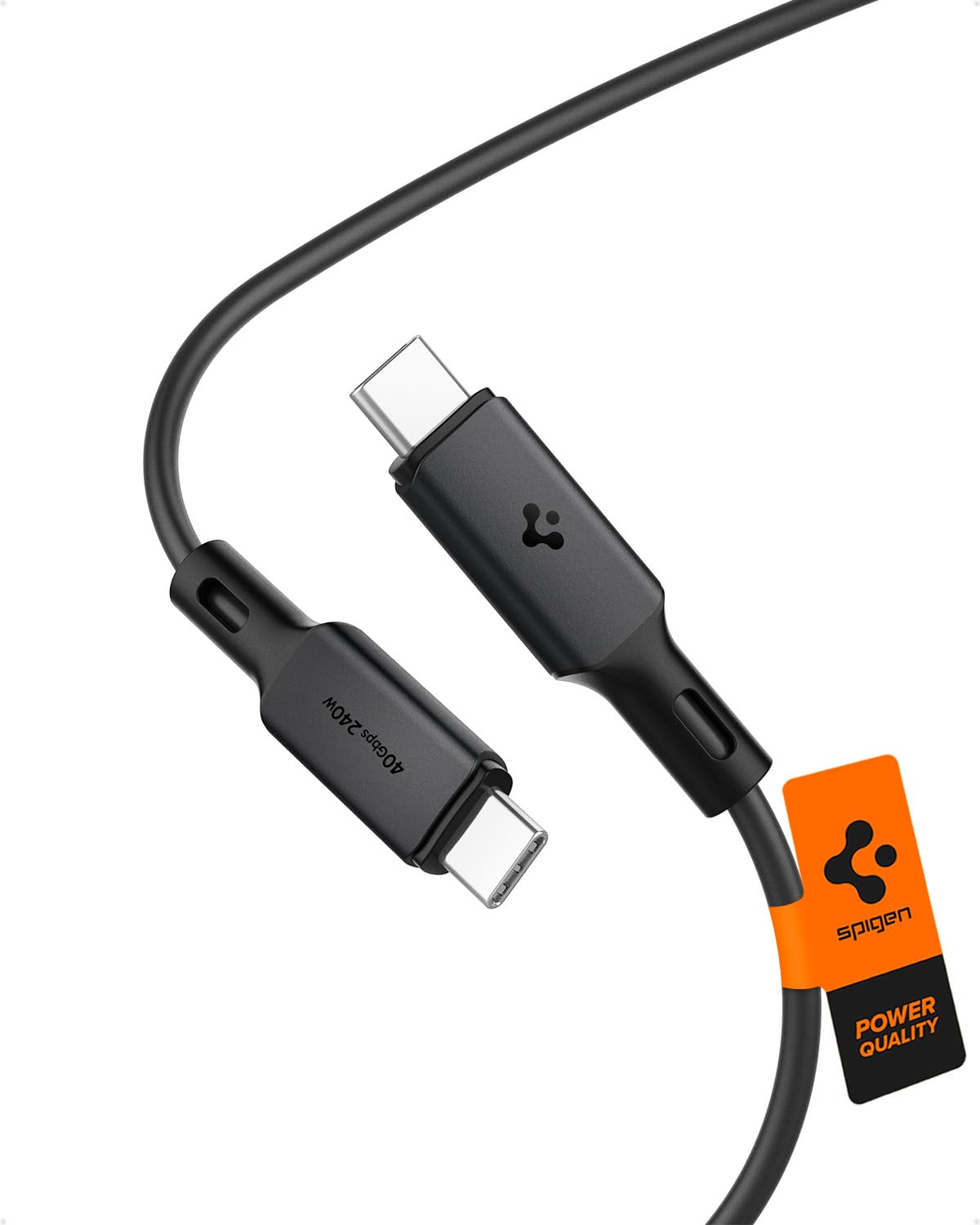 

Spigen Thunderbolt 4 to USB4 Cable, 2m, 240W [USB-C PD3.1 EPR 240W, USB4 Gen3, 40Gbps] for MacBook Pro Air, Dell XPS, HP, Lenovo ThinkPad, Asus iPad