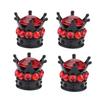 Bling Diamond Tire/Wheel Stem Valve Caps Car Truck Vehicle Pink