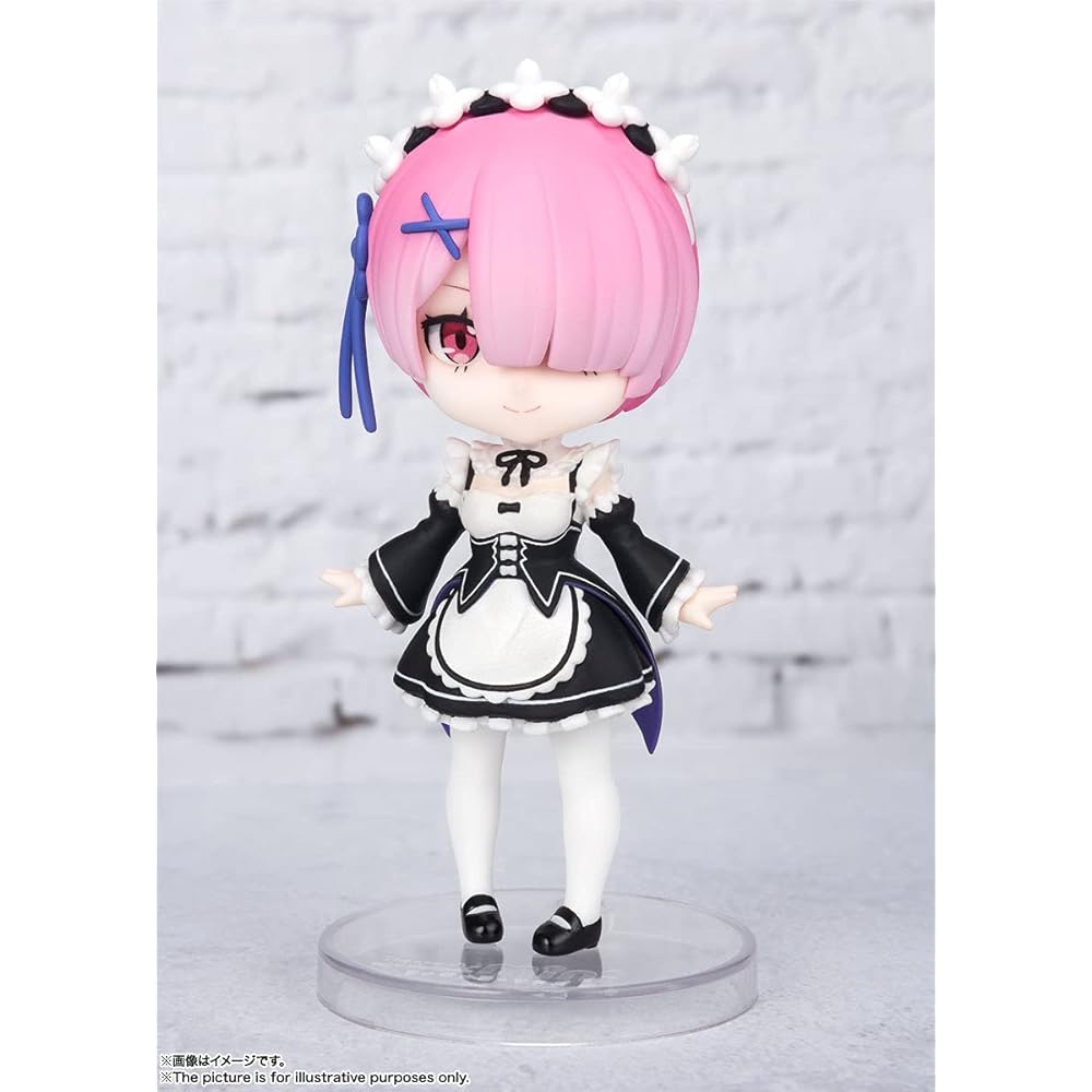 TAMASHII NATIONS Figuarts Mini Re:Zero Starting Life In Another World Ram 90mm PVC ABS Painted Action Figure