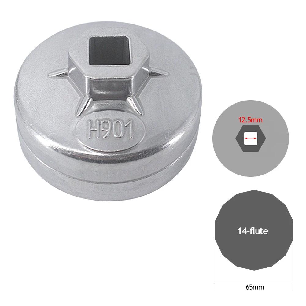65/67/74/79mm 14/15 Zähne Kappe Ölfilter Schlüssel Auto Stecknuss Abzieher Werkzeug Für Fengshen Nissan Bluebird Toyota A8 Geely Honda