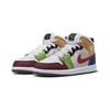Air Jordan 1 Mid SE PS Messy Room Kids Sneakers Multi-Color White Black DR6958-100