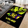 VR46 Racing Style Carpet Design Suitable As a Non-slip Mat for the Living Room or Bedroom Sofa