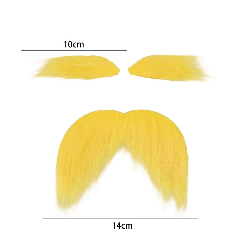 Halloween Fake Beard Eyebrows Set Realistic Plush Fiber Costume Prop  Makeup Funny Party Accessory for Adult Cosplay Dress Up