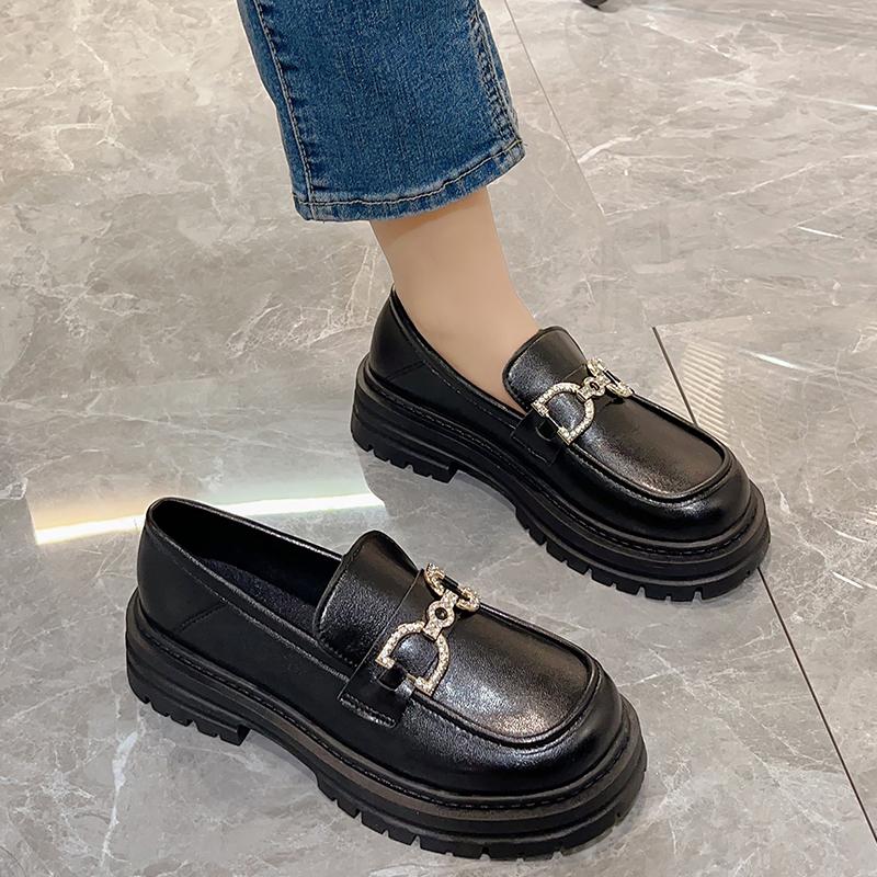 Oxfords Loafers Women Platform Flats Designer Dress Elegant Shoes Walking Comfort Retro Single Shoes Gothic Shoes Zapatos Mujer
