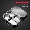 ZISIZ 316 Stainless Steel 4-Compartment Lunch Box with Lid