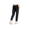 Fila Fitness Athletics Solid Color Simple Comfortable Elastic Knitted Sports Pants Women Bottoms Deep-Black A11W511604F-BK
