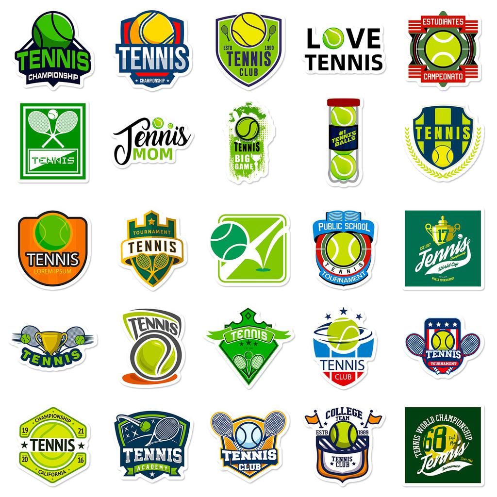 50 Tennis Graffiti Stickers Personalized Sports Stickers Diy Mobile Phone Case Computer