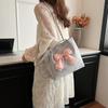Large Capacity Women's Shoulder Bag Soft Casual Handheld Bag Portable Bow Shoulder Bag  Casual Wear