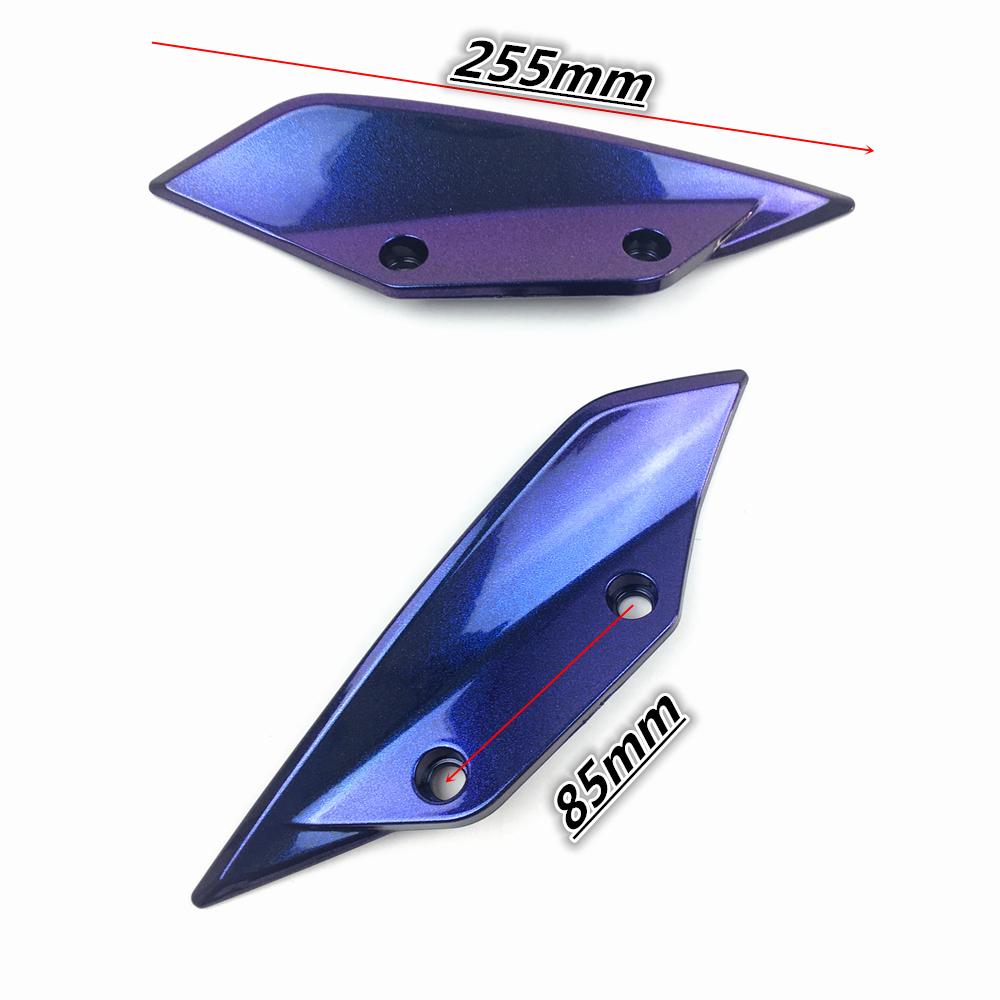 For BMW S1000RR 2009 2010 2011 2012 2013 2014 Front Aerodynamic Winglets Windshield Fairing Wing Cover Panel  S1000