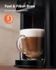 Cafetera Individual 2.0, para Cápsulas K-Cup y Café Molido, Preparación de 6-14 oz, Depósito de 50 oz, Preparación Intensa, Acero Inoxidable, Negro